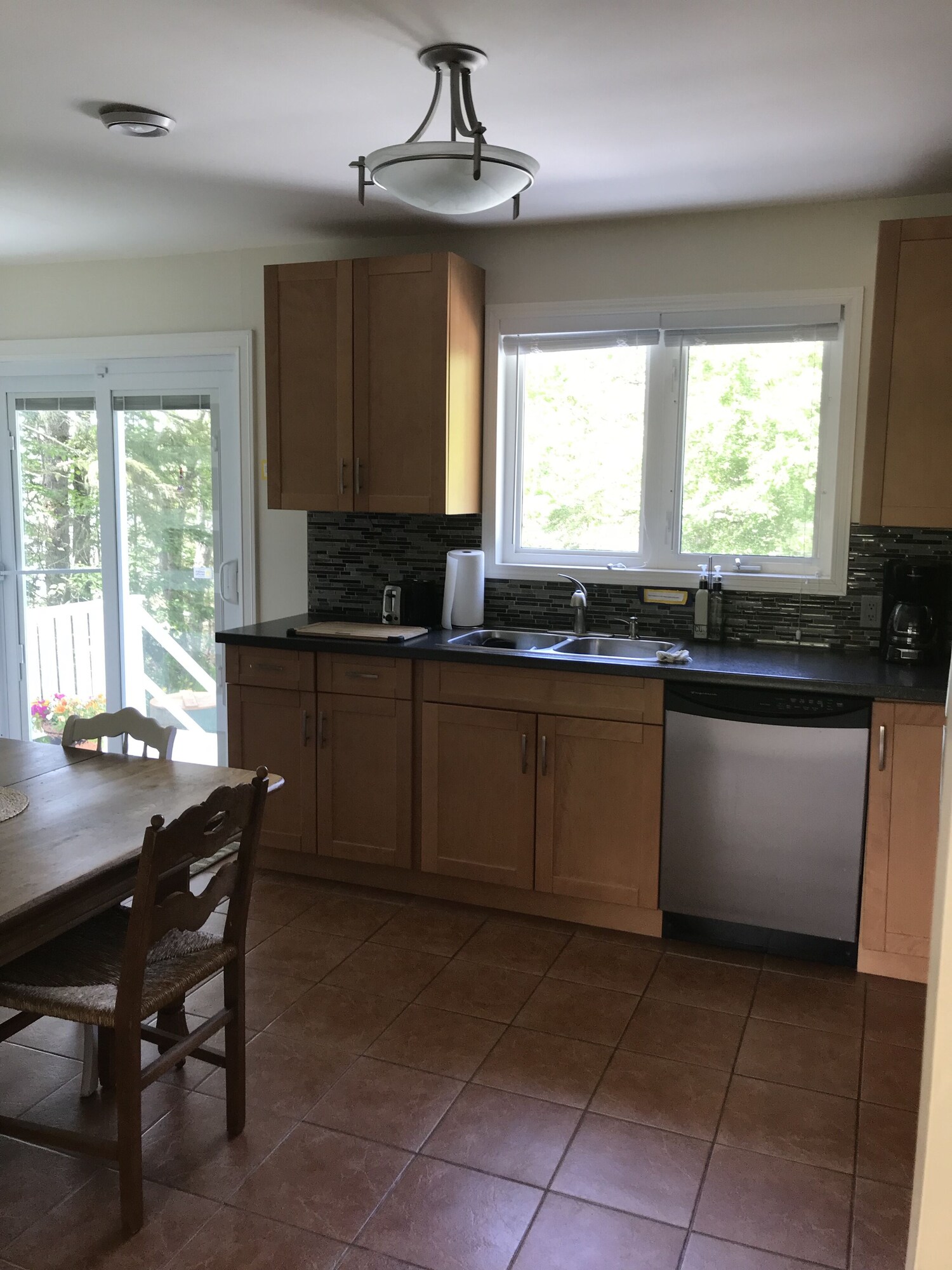 Kitchen with wooden cabinetry
